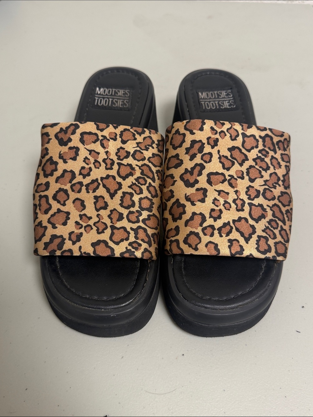 Cheetah Platform Sandals